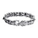 thumbnail image 2 of Men Chain Retro Silver Dragon Head Dragon Scale Bracelet Hip Hop Exaggerated Punk Bracelet, 2 of 3