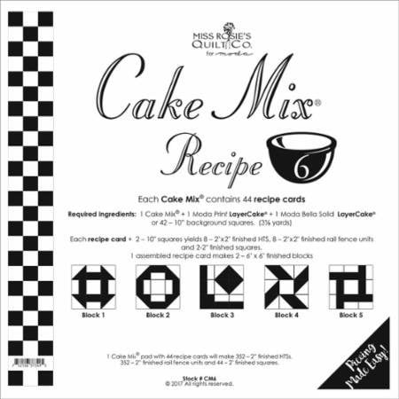 moda cake mix recipe #6 ~44 recipe cards will make 352 2