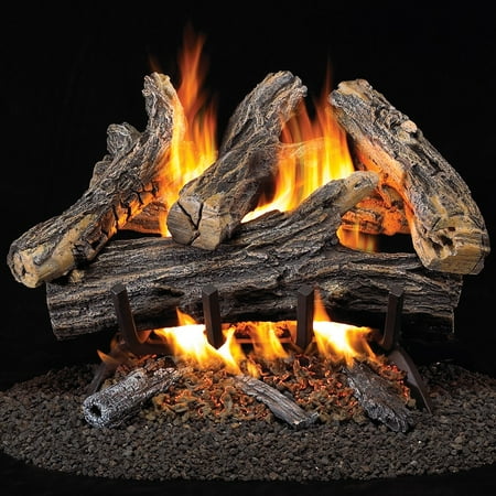 

Procom Wan18n-2 35 000 BTU Vent Free Natural Gas Log Set Fireplace - Brown