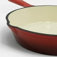 thumbnail image 3 of CookPro 3 Pc Cast Iron Skillet Set w/Red Enamel Coating, 3 of 6
