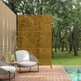 thumbnail image 6 of MAYEERTY 72×47" Outdoor Brown Metal Privacy Panel Screen for Backyard & Garden, Shadow Play Pattern, 6 of 9