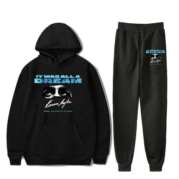 Karan Aujla It was All A Dream World Tour Hoodies and Sweatpants Harajuku Jogger Pants Two Piece Set