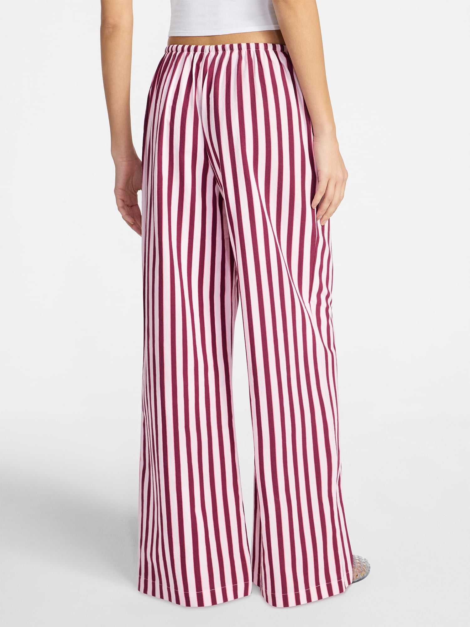No Boundaries Cotton Pull-On Beach Pants, Women's & Women's Plus XXS-4X
