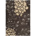 thumbnail image 1 of Safavieh Florida Shag Collection SG456-2880 Dark Brown and Grey Square Area Rug (6'7" Square), 1 of 4