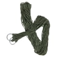 thumbnail image 3 of 1 pieza de hamaca verde engrosada para acampar, cinturón de malla y cuerda, cuerda de nailon, hamaca individual con amarre (verde militar), 3 of 8