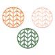 thumbnail image 1 of Manteles individuales con aislamiento de silicona, tapetes ahuecados, tapetes para tazones, tapetes para tazas, tapetes para ollas, suministros de utensilios de cocina de silicona, 1 of 5