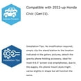 thumbnail image 3 of Smartphone Gravity Holder w/Exact Fit Clip-On Dashboard Mount For 2022-up Honda Civic (Won't Occupy Air Vent Opening), 3 of 9