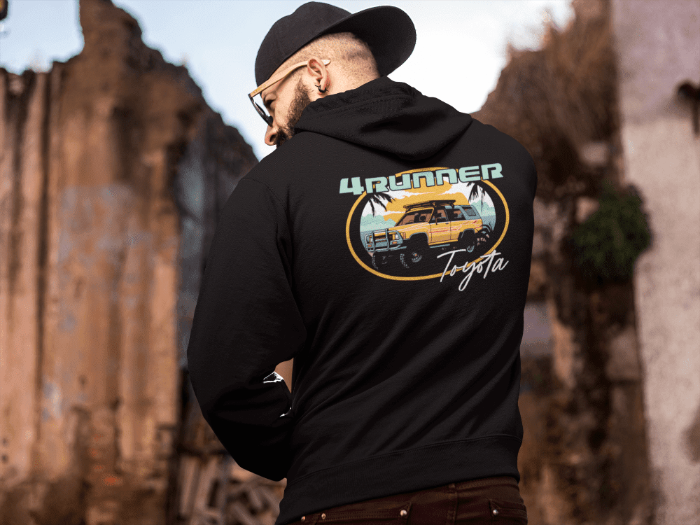 Toyota 4Runner Beach Vibes-Zip-Up Hoodie