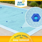 Sun2Solar Oval 1600 Series Clear Swimming Pool Solar Cover with 6-Pack Grommets, 10 x 15