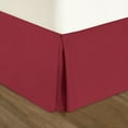 thumbnail image 2 of Nestl Easy Fit 14” inch Tailored Drop Pleated Microfiber Bed Skirt Dust Ruffle, King, Burgundy Red, 2 of 4