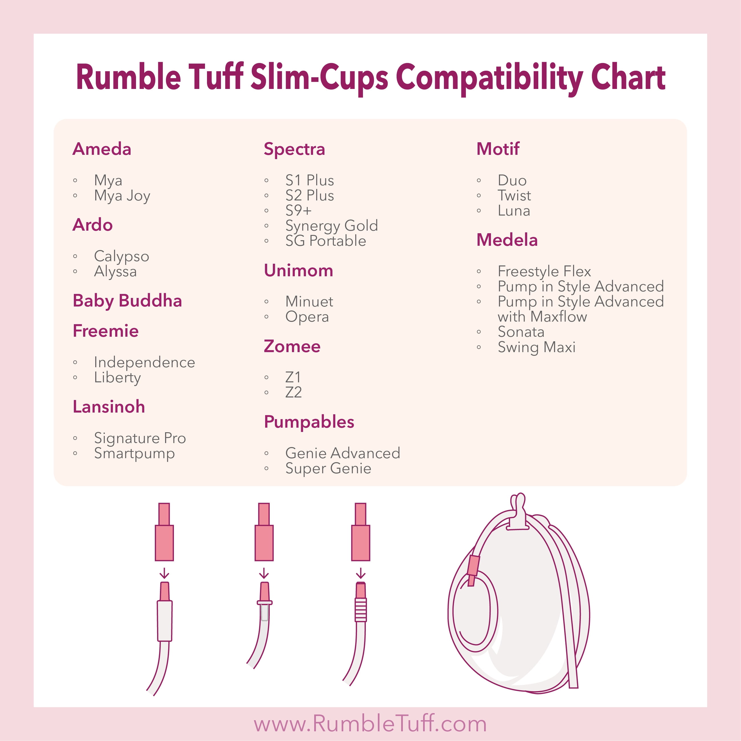 Rumble Tuff Slim-Cups Hands-Free Collection Cups