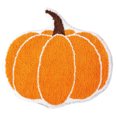 thumbnail image 1 of Bonita alfombrilla de baño con calabazas de Halloween, alfombrillas de baño antideslizantes y flocadas, alfombrilla de baño lavable, felpudo navideño de dibujos animados para cocina y baño, 1 of 5