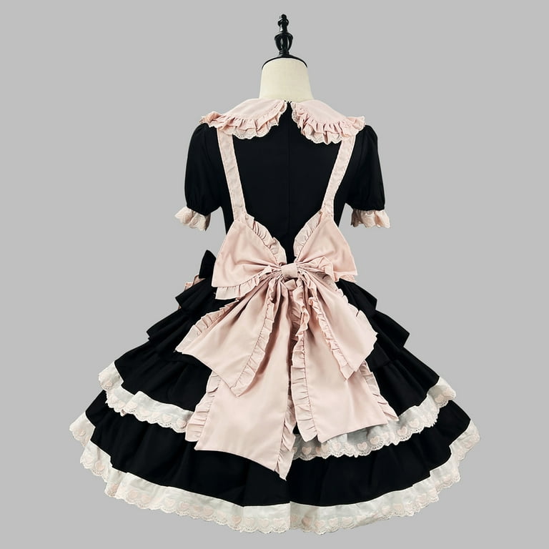 cute japanese dresses Pink / M