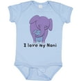 thumbnail image 3 of Inktastic I Love My Noni Elephant Purple Blue Boys Baby Bodysuit, 3 of 5