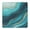 Teal Marble Gold, variant on Pink Marble Gold Wave Pattern Square Fitted Tablecloth with Elastic Edge,Square Table Cover,Washable Elastic Table Cover for Home Kitchen Party Decor 34"x34"