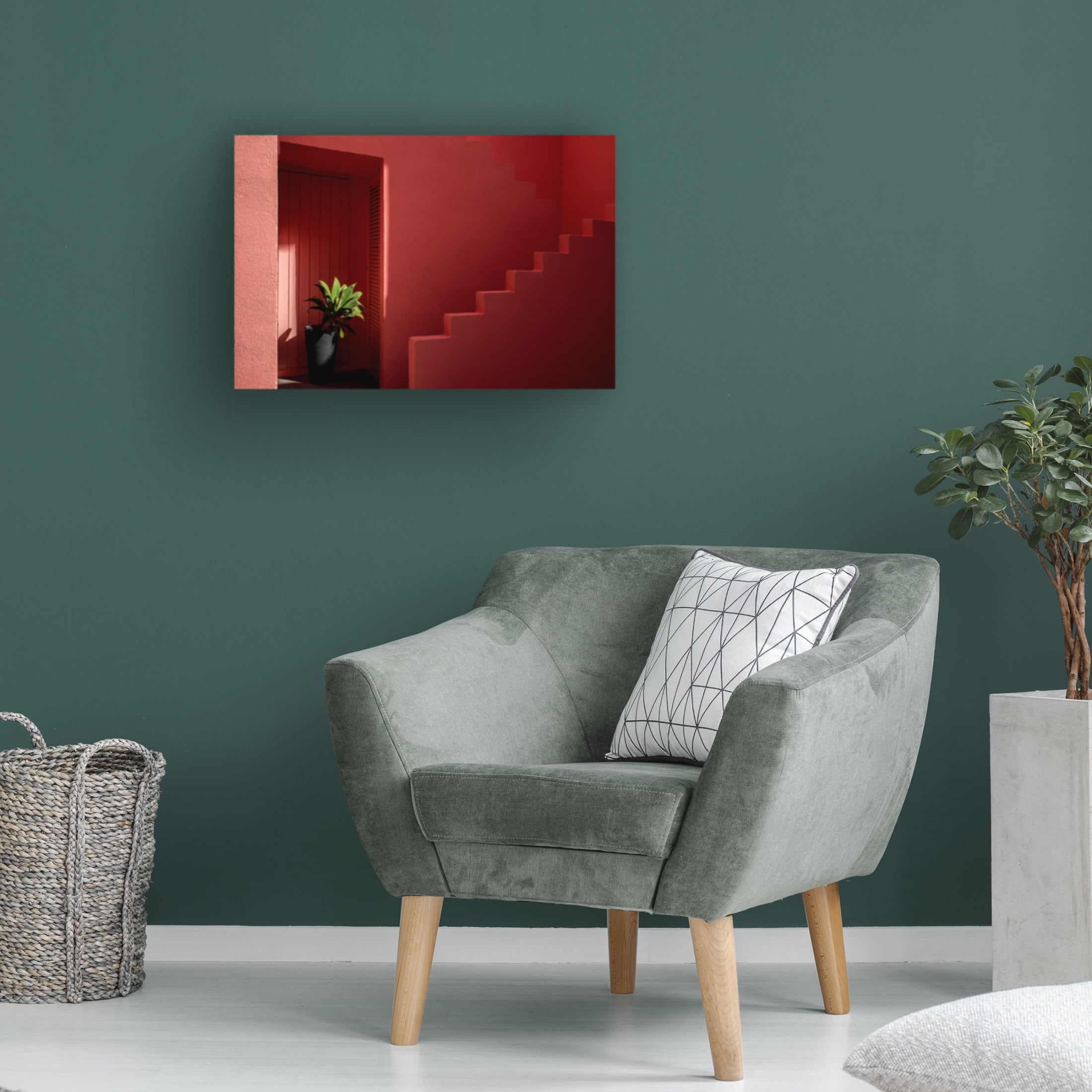 Trademark Fine Art Linda Wride Muralla Roja 6 Canvas Wall Art