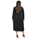 thumbnail image 3 of Vestido Midi de Terciopelo Roman Fashion Negro Talla 42, 3 of 6