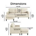 thumbnail image 3 of Serta Harmon Sectional - Metro Cream, 3 of 12