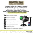 thumbnail image 2 of Proyector reflector Dual Artego luces de Navidad Halloween Decoración exteriores 16 tarjetas 10 efectos agua, 2 of 9