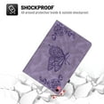 thumbnail image 6 of Dteck Smart Folio Case for Apple iPad (10th generation), Embossed Butterfly PU Leather Flip Stand Cover with Card Slots Pencil Holder Auto Wake Sleep Case for iPad 10th Gen 10.9" 2022,Purple, 6 of 6