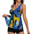 thumbnail image 4 of YDLCAFD Easter High Waisted Nylon Color Matching Split Swimsuit For Women, 4 of 7