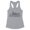 Heather Grey, variant on Skyline Botswana South Africa Tank Top Fitted Racerback Women's Large White
