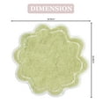 thumbnail image 4 of Home Weavers Allure Collection Bathroom Rug 100% Cotton Tufted Round Shape Bathroom Rug, Soft & Absorbent Bath Rugs, Non-Slip Bath Rug, Machine Wash Dry Bath Mats - 30" Round, Green, 4 of 7