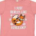 thumbnail image 4 of Inktastic I Just Really Like Foxes Ok? Boys or Girls Toddler T-Shirt, 4 of 5