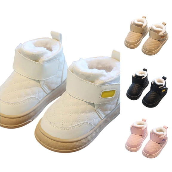 Shachafan Winter Girls Boots Water Thermal Insulated Short Ankle Booties For Toddler Kids Outdoor Play Boots Toddler 5