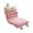 Pink, variant on Plush Seat Cushion with Backrest for Car and Home, Warm Fleece Chair Pad with Cute Patterns, Universal Fit for Office and Living Room Seats(Blue)