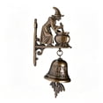 thumbnail image 3 of Vintage Witch Doorbell,Cast Metal Halloween Witch Bells Door,Halloween Decorations Indoor Outdoor,Gothic Spooky Wall Mount Bell With Bat Clapper, Front Porch Garden Decor, Halloween Gift Witch Lovers, 3 of 6