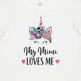 thumbnail image 4 of Inktastic My Mimi Loves Me Girl Unicorn Girls Baby T-Shirt, 4 of 5