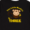 thumbnail image 4 of Inktastic Little Monkey 3rd Birthday Boy Boys Long Sleeve Toddler T-Shirt, 4 of 5