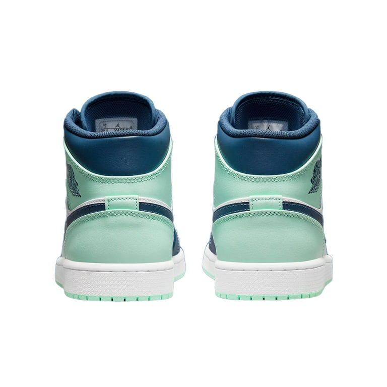 Nike Air Jordan 1 Mid Mystic Navy Blue Mint Foam Shoes 554724-413  554725-413