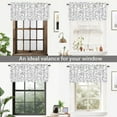 thumbnail image 6 of DriftAway Julia Watercolor Blooming Flower Floral Lined Thermal Insulated Window Curtain Valance Rod Pocket 52 Inch by 18 Inch Plus 2 Inch Header Gray 1 Pack, 6 of 7