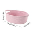 thumbnail image 4 of Sentmoon Storage Baskets for Shelves Storage Baskets for Organizing Weaving Basket Handle Storage Basket Shelf Wardrobe Organizer Gift Basket Equipped with Ribbon and Bag Decorations, 4 of 7