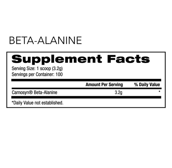 NF Sports Beta-Alanine Powder, Unflavored, Endurance and Muscle Carnosine Support, 100 Servings