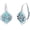 Turquoise+Lotus, variant on Tree of Life Earrings 925 Sterling Silver Tree of Life Turquoise Leverback Dangle Drop Earrings Birthday Christmas Anniversary Turquoise Jewelry Gifts for Women Mom