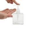 thumbnail image 3 of Unique Bargains 1 Pc Simple Square Soap Pump Dispenser for Bathroom Laundry Rooms 250ml Clear, 3 of 6