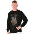 thumbnail image 5 of Life's A Gamble Skull Rose Tattoo Long Sleeve TShirt Men Women Brisco Brands S, 5 of 6