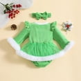 thumbnail image 2 of Vestido De Mono De Ropa NavideñA Para NiñAs, Mono En Forma De CorazóN + Correa De Lazo, 2 of 4
