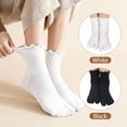 thumbnail image 4 of Tabi Socks, 4 Pairs Cotton Split Toe Socks Elastic Flip Flop Sock for Women Men Unisex(Black, Grey), 4 of 7
