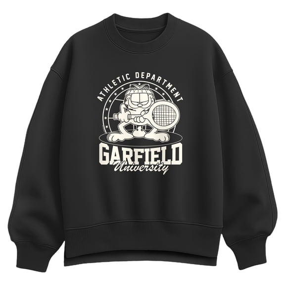 Garfield - Tennis Oversized Fleece Crew Sweatshirt