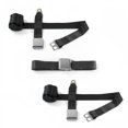 thumbnail image 1 of Airplane 2 Point Black Retractable Bench Seat Belt Kit with 3 Belts for 1967-1974 AMC AMX, 1 of 1