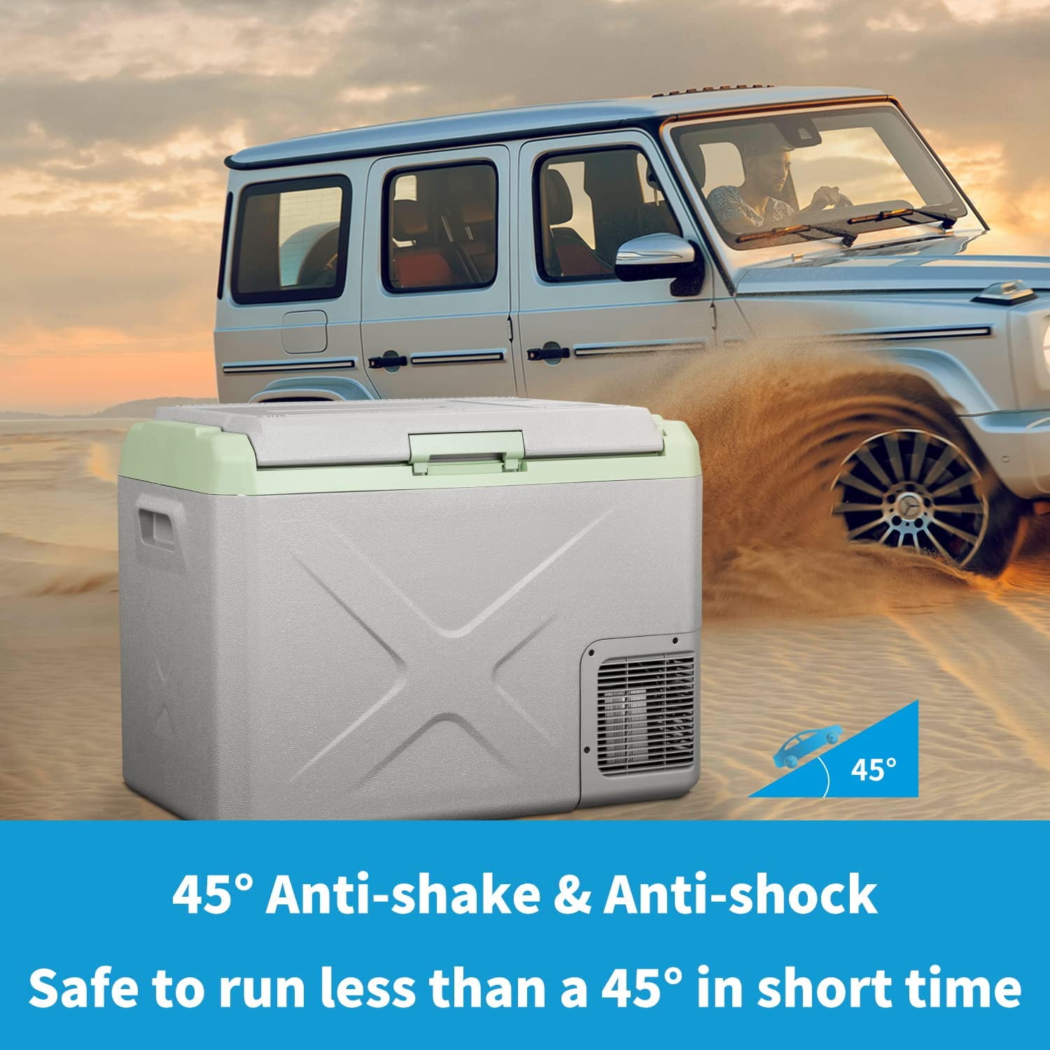 Alpicool X30 Portable Fridge 12 Volt Car Refrigerator 32 Quart Fast Cooling Freezer for Fishing, Camping, RV, Truck, Boat-12/24V DC