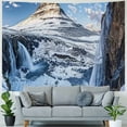 thumbnail image 4 of Orinice Mountain Waterfall Snow Tapestry Wall Hanging Unique Style Graphic Tapestries Home Decor Art Living Room Bedroom Apartment Farmhouse Dorm 4 Sizes Available 40x60inch, 4 of 6