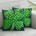 thumbnail image 2 of ONETECH  St. Patrick's Day Pillow CoversGreen Striped Pinch Me Lucky in Love Polka Dots Heart Shamrocks Farmhouse Pillowcases for Home Sofa Couch Cushion Decoration &nbsp;2pc, 2 of 6