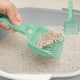 thumbnail image 5 of Pala para arena de gatos de acero inoxidable resistente con bandeja de tamizado profunda para una rápida eliminación de grumos, herramienta duradera para la limpieza de desechos de mascotas, 5 of 6