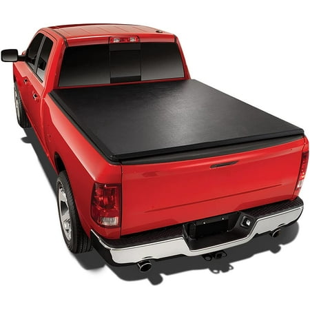 DNA Motoring TTC-RU-034 for 2007 to 2014 Chevy Silverado/GMC Sierra 6.5 Ft Short Bed Roll-Up Soft Vinyl Tonneau Cover 08-13