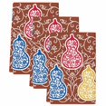 thumbnail image 2 of Brown Red Gourd Kitchen Towels Set of 3, Modern Abstract Art Floral Absorbent Dish Towels for Kitchen, Microfiber Hand Towel, Quick Drying Tea Towel for Cleaning Decorative Dishcloths, 2 of 7